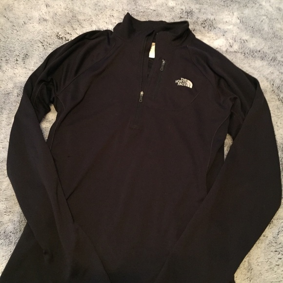 The North Face Jackets & Blazers - NWOT North Face Black Half Zip Workout Jacket